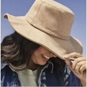 ASN The Harper Floppy Hat, Tan, banded, lined for Anthropologie